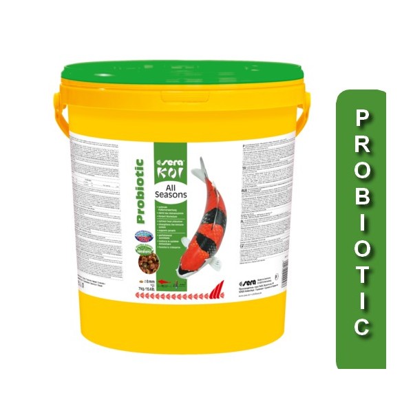 Bassin de jardin : sera Koi All Seasons Probiotic 7KG, Nourriture Serapond