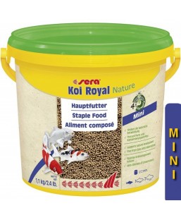 Bassin de jardin : Sera Koi Royal mini 3.8L (1.1KG), Nourriture Serapond