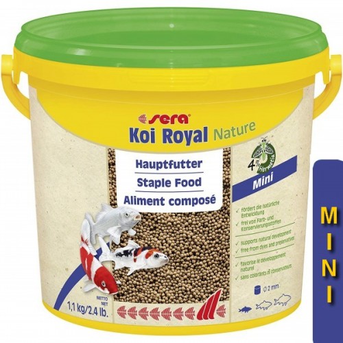 Bassin de jardin : Sera Koi Royal mini 3.8L (1.1KG), Nourriture Serapond