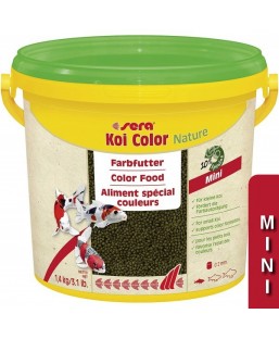 Bassin de jardin : Sera KOI COLOR MINI 3.8L (1.4kg), Nourriture Serapond