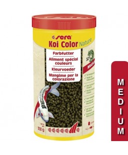 Bassin de jardin : SERA KOI COLOR Medium 1L (350g), Nourriture Serapond