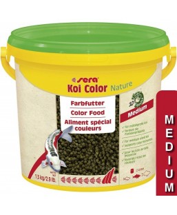 Bassin de jardin : SERA Koi Color Medium 3.8L (1.3kg), Nourriture Serapond