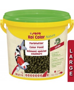 Bassin de jardin : Sera KOI COLOR large 3.8L (980g), Nourriture Serapond