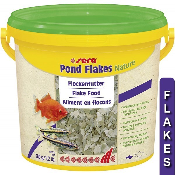 Bassin de jardin : Sera Pond Flakes 3.8L (560g), Nourriture Serapond