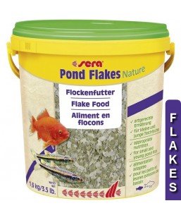Bassin de jardin : Sera Pond Flakes 10l (1.6kG), Nourriture Serapond