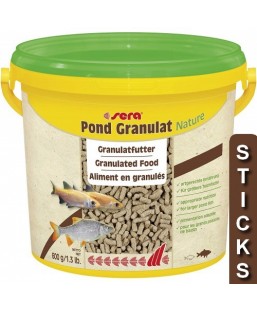 Bassin de jardin : Sera Pond Granulat 3.8l (600G), Nourriture Serapond