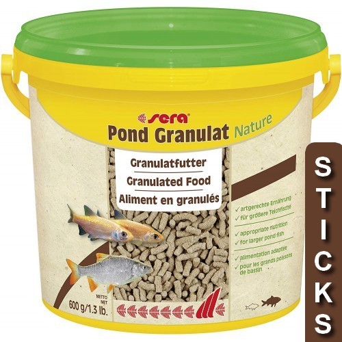 Bassin de jardin : Sera Pond Granulat 3.8l (600G), Nourriture Serapond