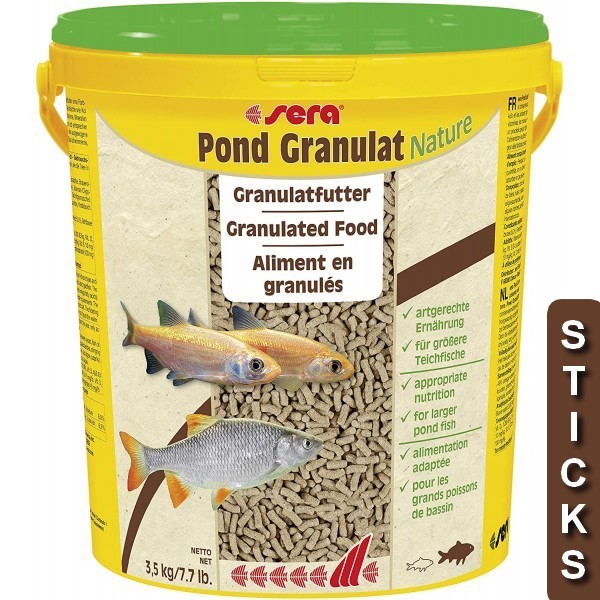 Bassin de jardin : Sera Granulat 21L (2.8kg), Nourriture Serapond