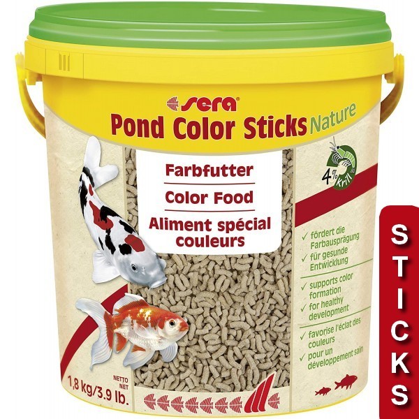 Bassin de jardin : SERA POND COLOR STICKS 600g (3800 ml), Nourriture Serapond