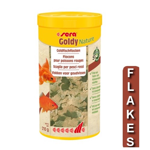 Bassin de jardin : sera Goldy Nature 1L (210g), Nourriture Serapond