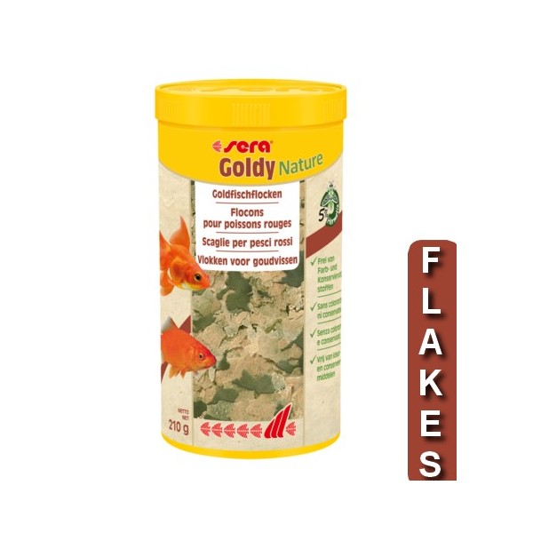 Bassin de jardin : sera Goldy Nature 1L (210g), Nourriture Serapond