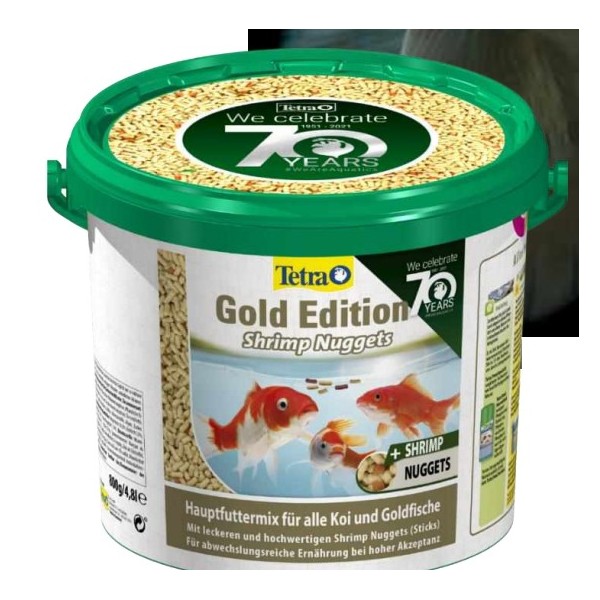 Bassin de jardin : TETRA POND SHRIMPS 5L/GOLD EDITION, Nourriture par taille de poissons