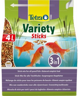 Bassin de jardin : TETRA POND VARIETY STICKS 4L, Nourriture TETRA POND