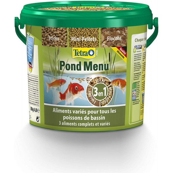 Bassin de jardin : TETRA POND MENU 4,8L, Nourriture par taille de poissons