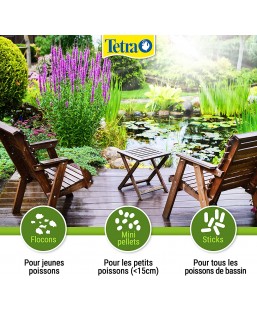 Bassin de jardin : TETRA POND MENU 4,8L, Nourriture par taille de poissons