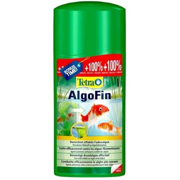 Bassin de jardin : TETRA POND ALGOFIN 250ML + 100% (10.000L), Traitement Tetra Pond