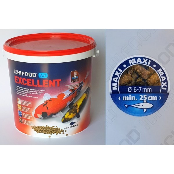 Bassin de jardin : ICHI FOOD EXCELLENT 4KG MAXI, Nourriture Ichi Food-Aquatic Science