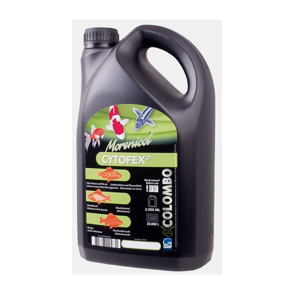 Bassin de jardin : CYTOFEX 2500 ML/25000L-ULCÈRES-POURRITURE-TROUS, Traitements Colombo