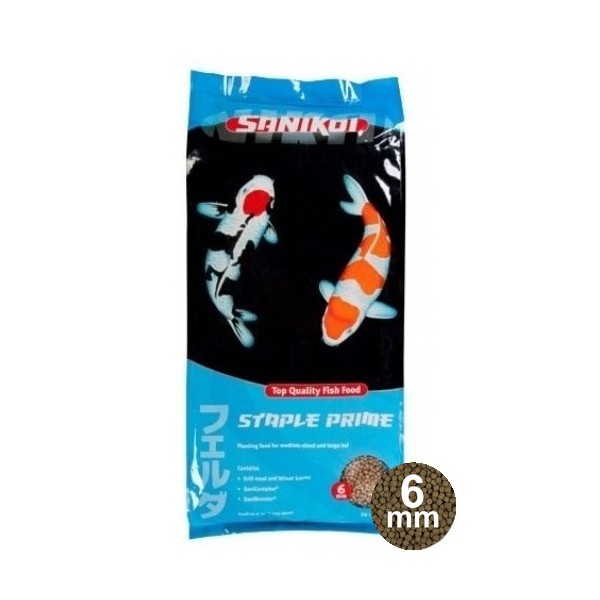 Bassin de jardin : SaniKoi Staple Prime 6mm 7.6kg (20L), Nourriture Sanikoï