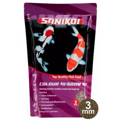 Bassin de jardin : Colour Hi-Grow Mix 3mm 1.6kg (3L), Nourriture Sanikoï