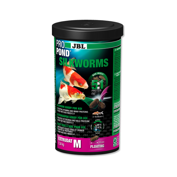 Bassin de jardin : PROPOND SILKWORM 340 G 1L (VER à SOIE), Nourriture JBL