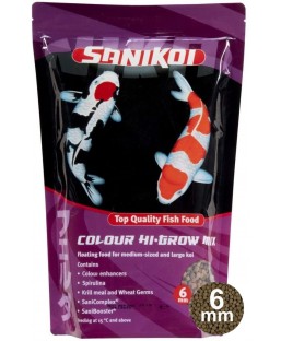 Bassin de jardin : COLOUR HI-GROW MIX 6MM 1.6KG (3L), Nourriture Sanikoï