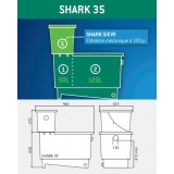 Shark 35 avec préfiltre à grille aquatic_science FMCSHP035B Filtre ...
