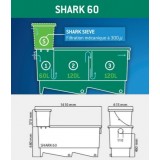 Shark 60 avec préfiltre à grille aquatic_science FMCSHP060B Filtre ...