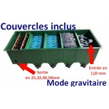 Bassin de jardin : FILTRE EDOUNA 5 UPFLOW MODE GRAVITAIRE (COUVERCLES+BIOCERAPOND), Fin de série