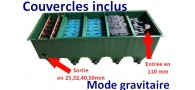Bassin de jardin : FILTRE EDOUNA 5 UPFLOW MODE GRAVITAIRE (COUVERCLES+BIOCERAPOND), Fin de série