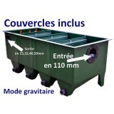 Bassin de jardin : FILTRE EDOUNA 4 UPFLOW MODE GRAVITAIRE (COUVERCLES+BIOCERAPOND), Fin de série