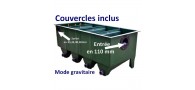 Bassin de jardin : FILTRE EDOUNA 4 UPFLOW MODE GRAVITAIRE (COUVERCLES+BIOCERAPOND), Fin de série
