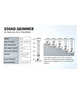 Bassin de jardin : STAND SKIMMER OSAGA, Skimmer