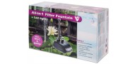 Bassin de jardin : Filter Fountain tout en 1 avec éclairage, Kit filtration immergés