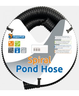 Bassin de jardin : TUYAU SOUPLE 50 MM SPIRALE 5 M SUPERFISH, Tuyau annelé et collier