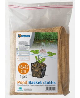 Bassin de jardin : Toiles pour panier taille 45x45cm (par 5), Fin de série