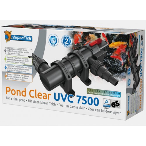 Bassin de jardin : PondClear UVC 7500 9W, UV pour bassin de 0 à 30 W