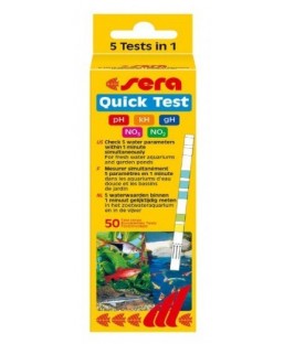 Bassin de jardin : SERA Quick Test (50 bandelettes), Tests pour bassin