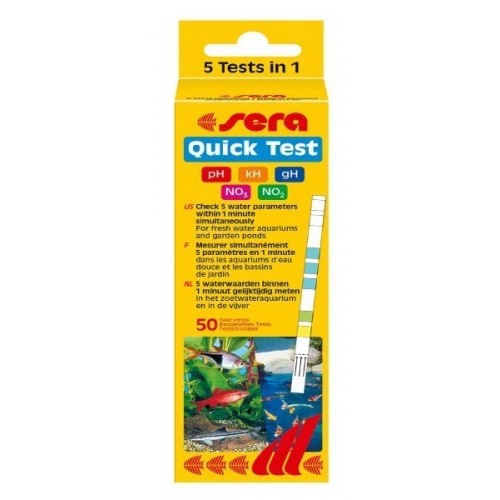 Bassin de jardin : SERA Quick Test (50 bandelettes), Tests pour bassin