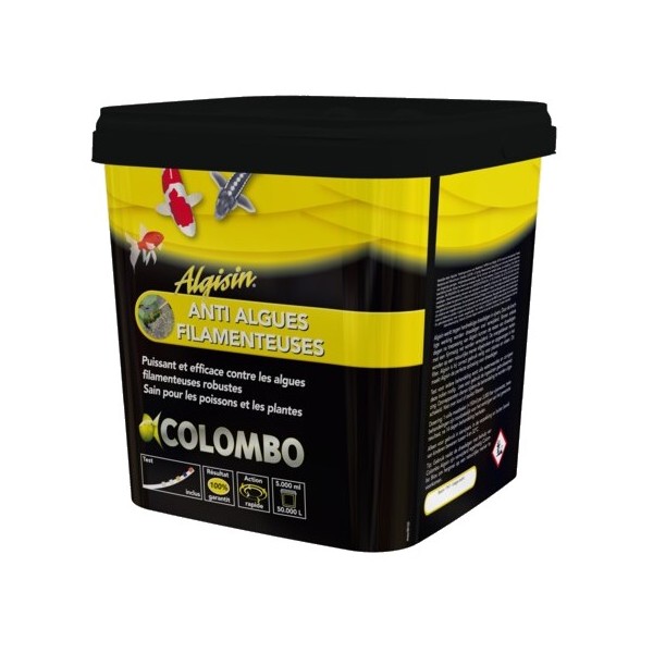 Bassin de jardin : Colombo Algisin 5000ml (Bassin de 50M3), Traitement Colombo