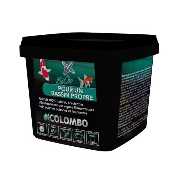 Bassin de jardin : COLOMBO BIOX 1000 ML (Bassin de 32M3), Traitement Colombo