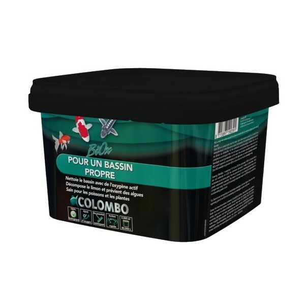 Bassin de jardin : COLOMBO BIOX 2500 ML (Bassin de 80M3), Traitement Colombo