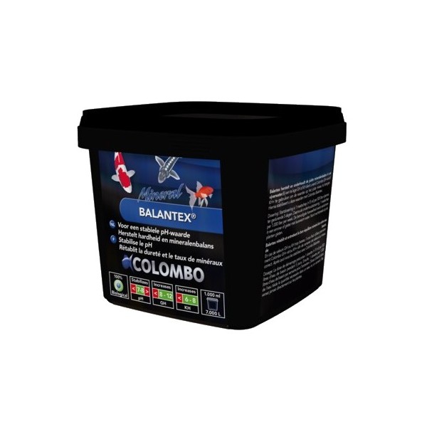 Bassin de jardin : Minéral Balantex 1000ml (GH-KH 7M3), Traitement Colombo