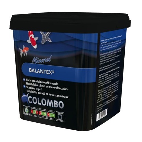 Bassin de jardin : Minéral Balantex 5000ml (GH-KH 35M3), Traitement Colombo