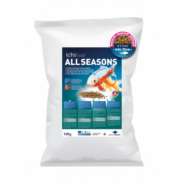 Bassin de jardin : ICHI FOOD ALL SEASON 10KG MEDIUM, Fin de série