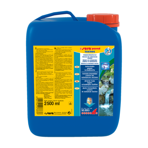 Bassin de jardin : Toxivec 2.5L ammoniaque-nitrites (50.000L), Traitement Sera