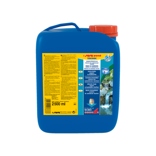 Bassin de jardin : Toxivec 2.5L ammoniaque-nitrites (50.000L), Traitement Sera