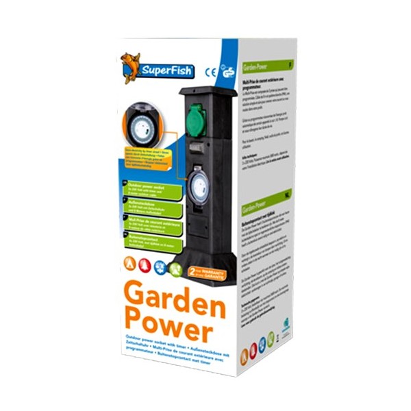 Bassin de jardin : Garden Power programmation, Multi-prises