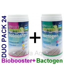 Bassin de jardin : Duo Pack Biobooster 24000 + Bactogen 40000, Traitement Aquatic Science