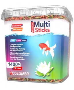 Bassin de jardin : COLOMBO MULTI STICKS PREMIUM 10L 1,5KG, Nourriture colombo